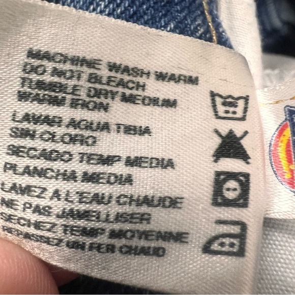 Vintage Dickies Dad Jeans in faded blue altered size 38x27 - Picture 10 of 12